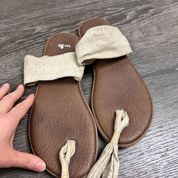 Sanuk yoga bundle of 2 Aztec printed cloth sling mat foam sandal size 9 - Picture 13 of 16